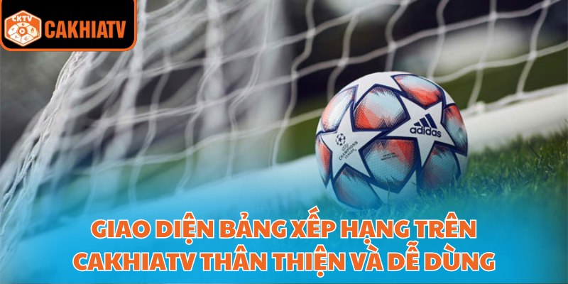 Người chơi có thể xem chi tiết điểm số, trận thắng, hòa, thua và hiệu số