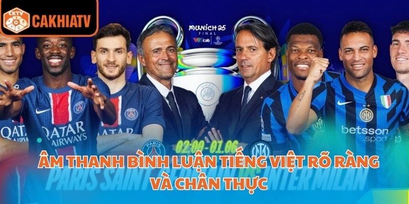 Âm thanh bình luận tiếng Việt rõ ràng và chân thực